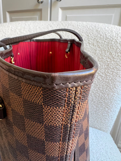 Louis Vuitton Neverfull MM Damier Ebene Cherry Interior (RRP £1,430)
