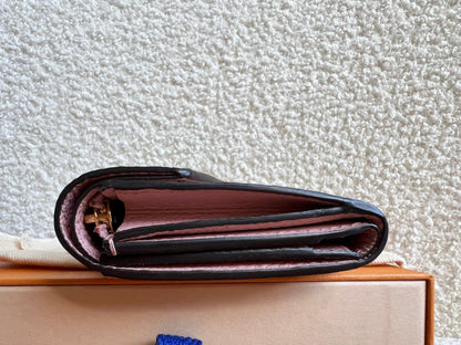 Louis Vuitton Zoe Wallet Rose Poudre Empreinte (RRP £515)