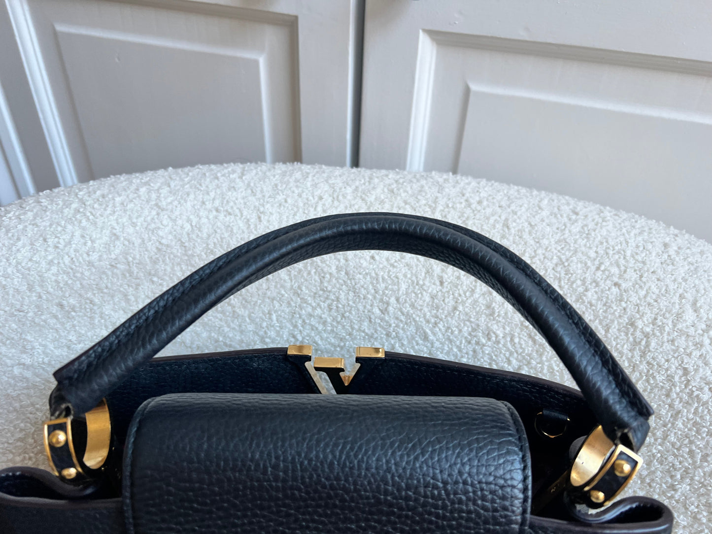 Louis Vuitton Capucines MM Black with Silver Hardware (RRP £4,350)