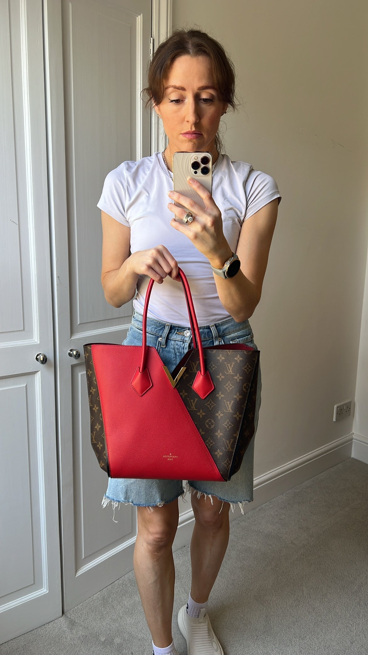 Louis Vuitton Kimono Bag Monogram and Red