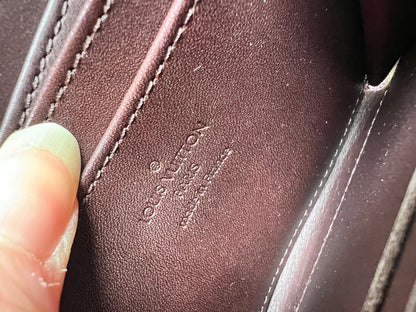 Louis Vuitton Zippy Coin Purse in Amarante Vernis Patent (RRP £420)