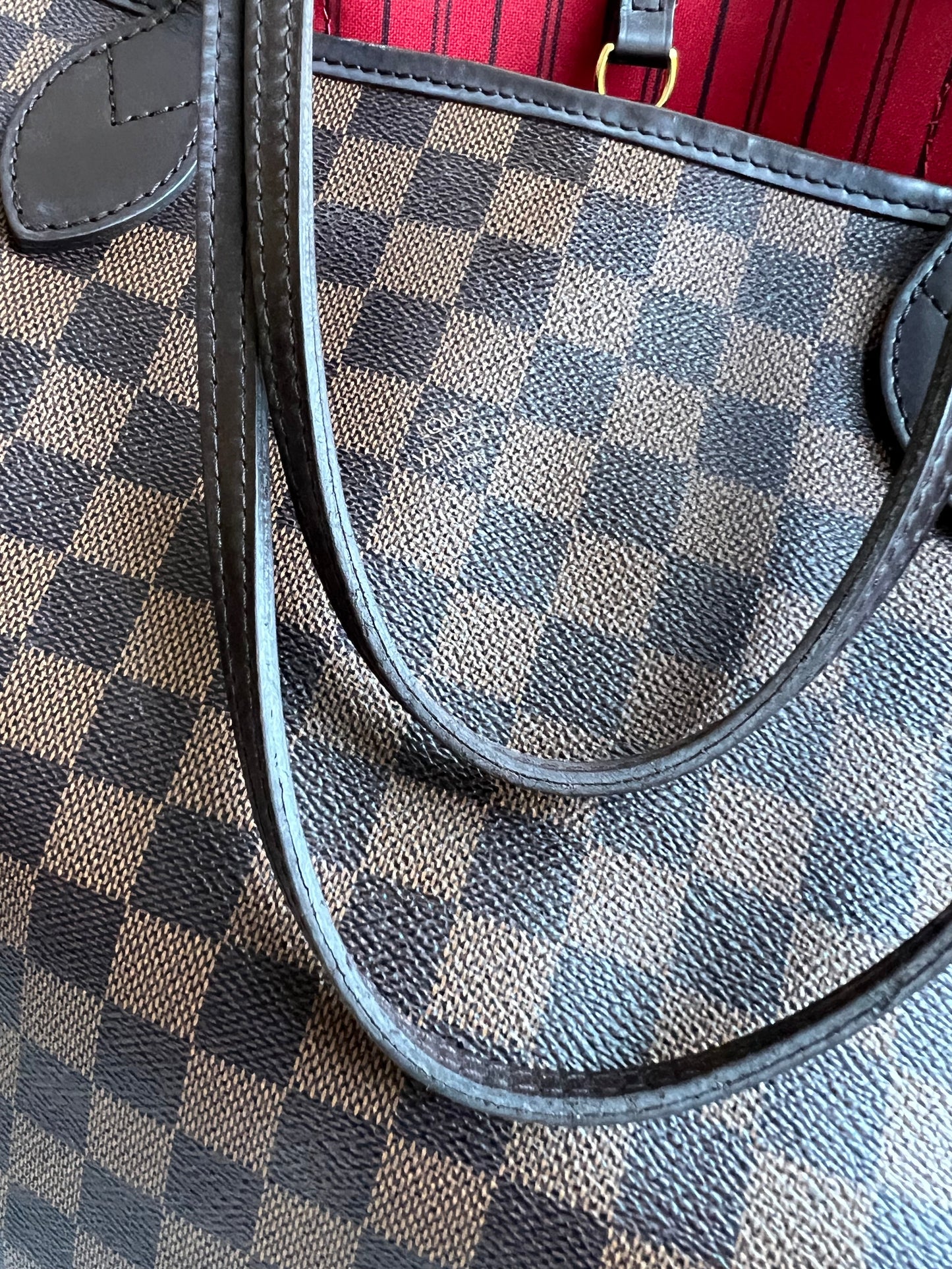 Louis Vuitton Neverfull MM Damier Ebene Cherry Interior (RRP £1,430)