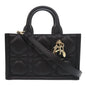 Christian Dior Handbag S5573OWHP Calfskin black 2WAY Mini Macrocannage Book Tote Women