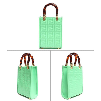 Fendi Zucca FF Top Handle Bag Small 2023 - Green Handle Bags IT5Z347KC7GQ