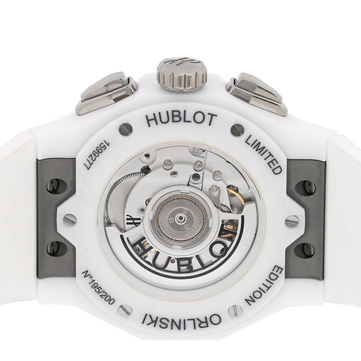 Ceramic Rubber 45mm Classic Fusion Aerofusion Chronograph Automatic Watch Black 525.HI.0170.RW.ORL21