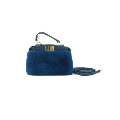 Fendi Micro Peekaboo Shearling 2Way Bag