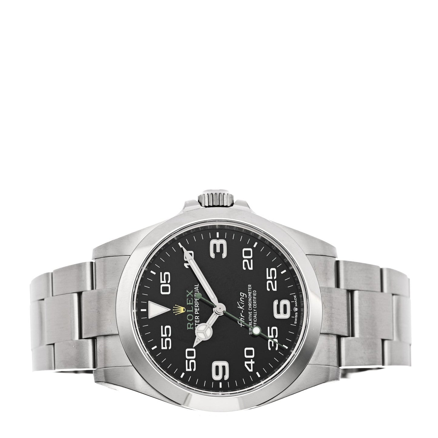 Stainless Steel 40mm Air-King Oyster Perpetual Watch Black 126900