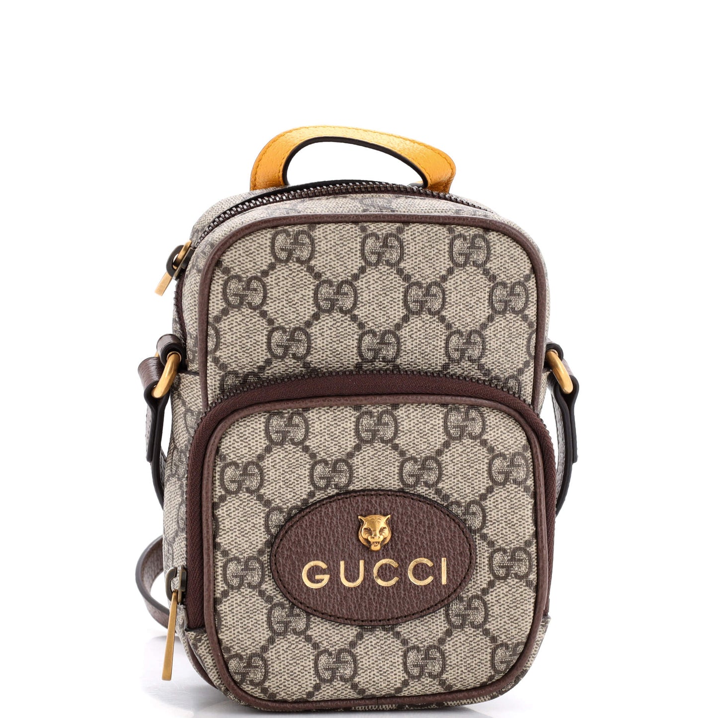 Neo Vintage Top Handle Crossbody Bag GG Coated Canvas Mini