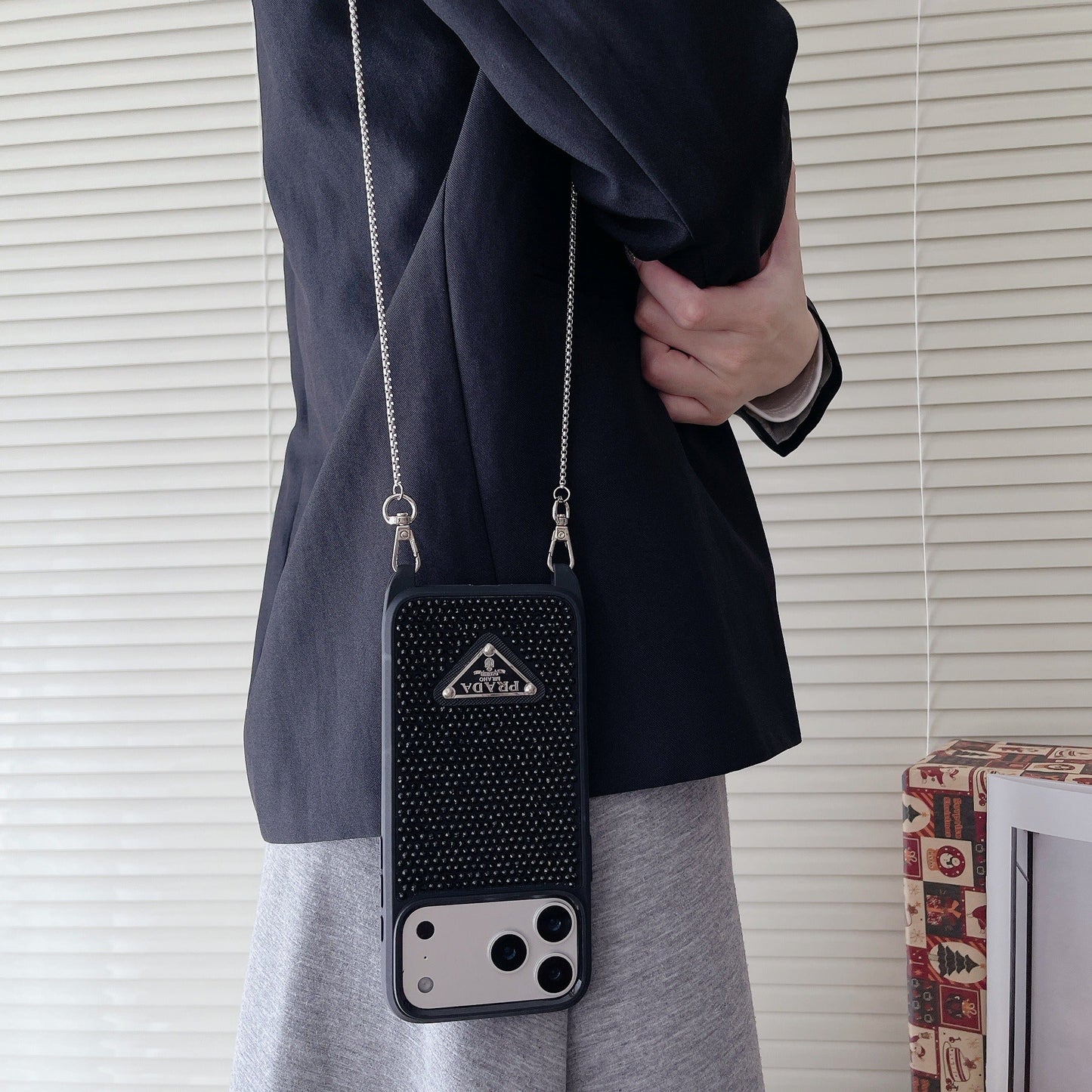 3 Color Phone Case on Chain iPhone