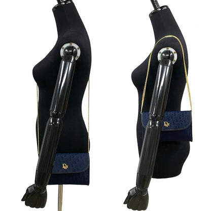 Dior Shoulder Bag leather Navy