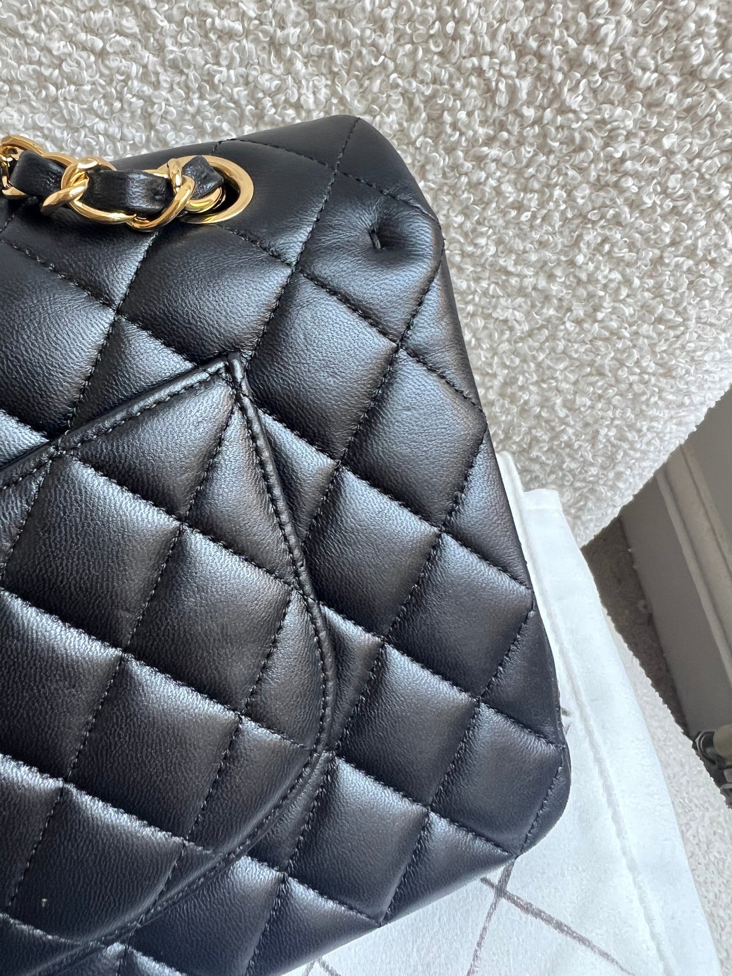 Chanel Medium Classic Flap in Black Lambskin Gold hardware (RRP £9090)