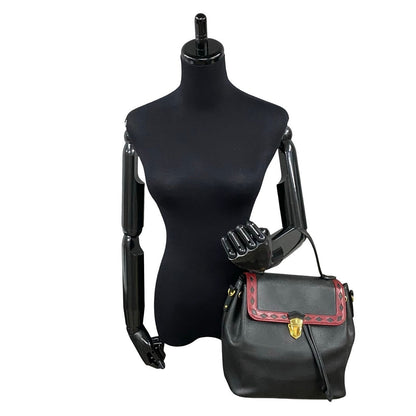 Saint Laurent Leather Red Handbag Style 30