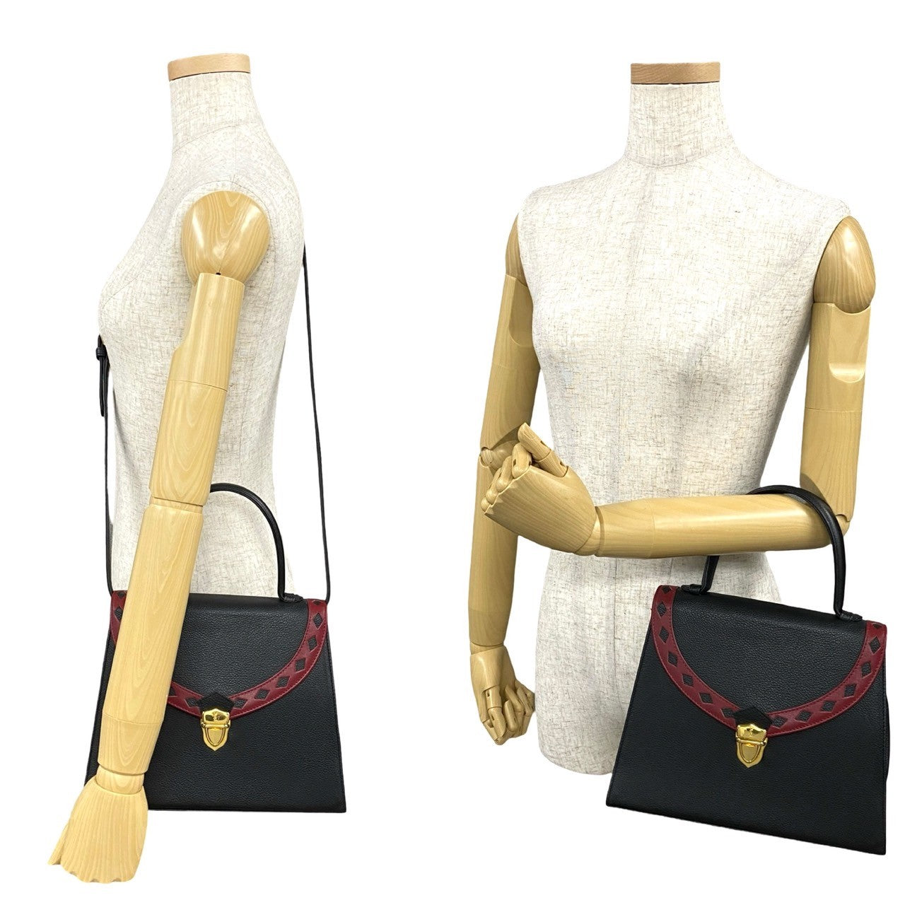 Saint Laurent Leather Red Handbag Style 24