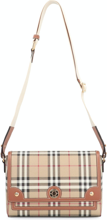 NOTE CHECK CROSSBODY BAG