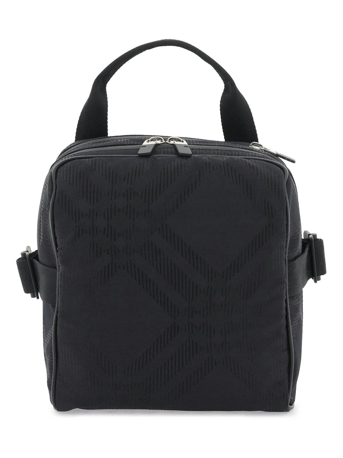 Check Jacquard Crossbody Bag