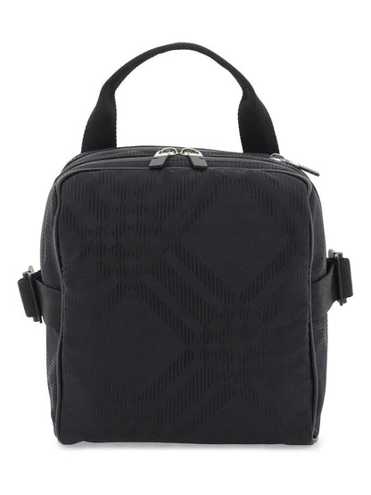 Check Jacquard Crossbody Bag
