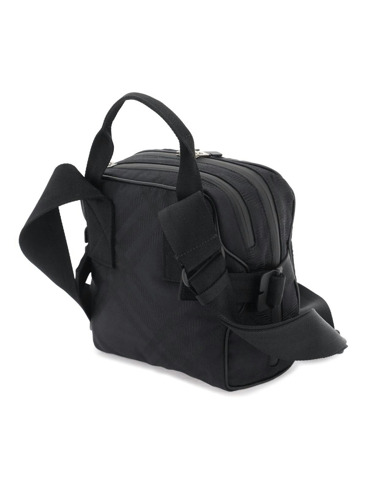 Check Jacquard Crossbody Bag