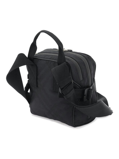 Check Jacquard Crossbody Bag