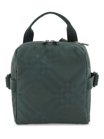 Check Jacquard Crossbody Bag