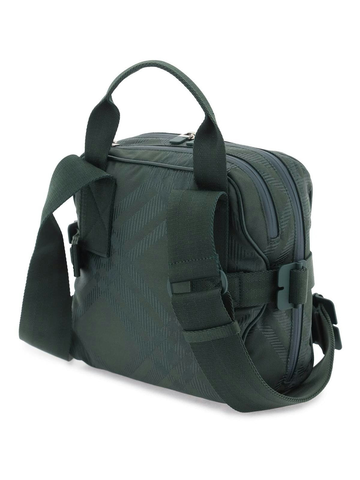Check Jacquard Crossbody Bag