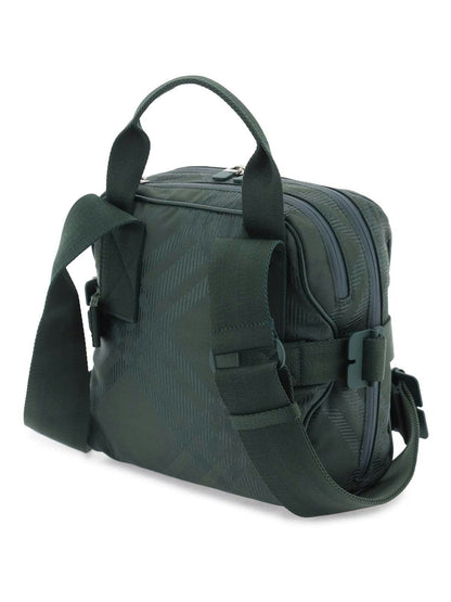 Check Jacquard Crossbody Bag