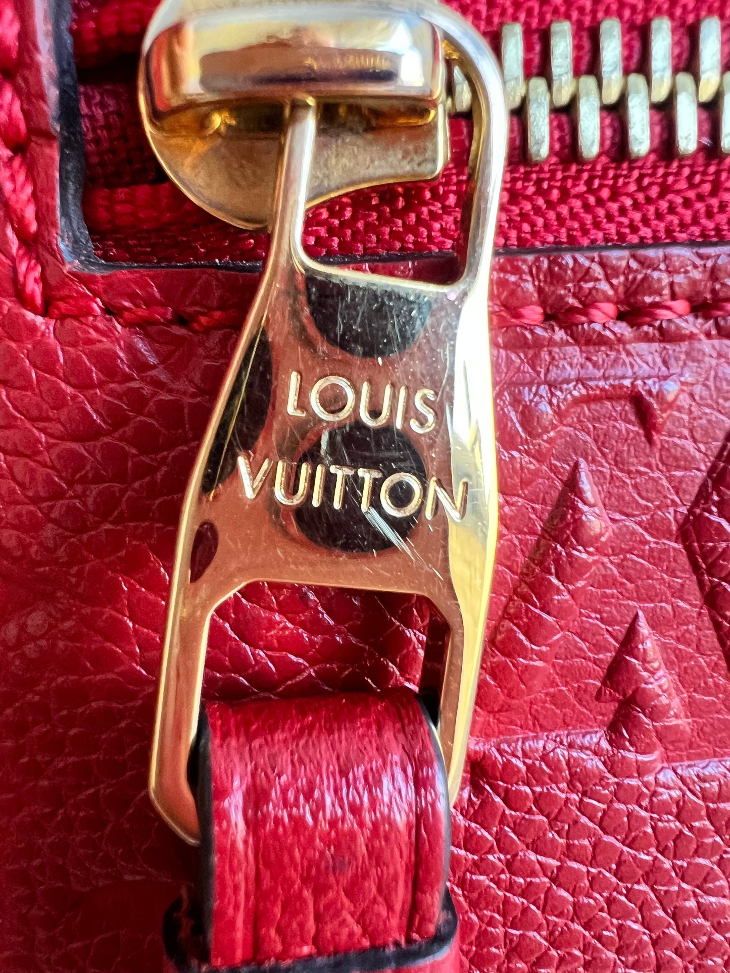 Louis Vuitton Pochette Metis Red Empreinte (RRP £2,130)