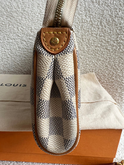 Louis Vuitton Eva Clutch Damier Azur