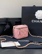 Chanel Vanity Caviar Gold Clutch