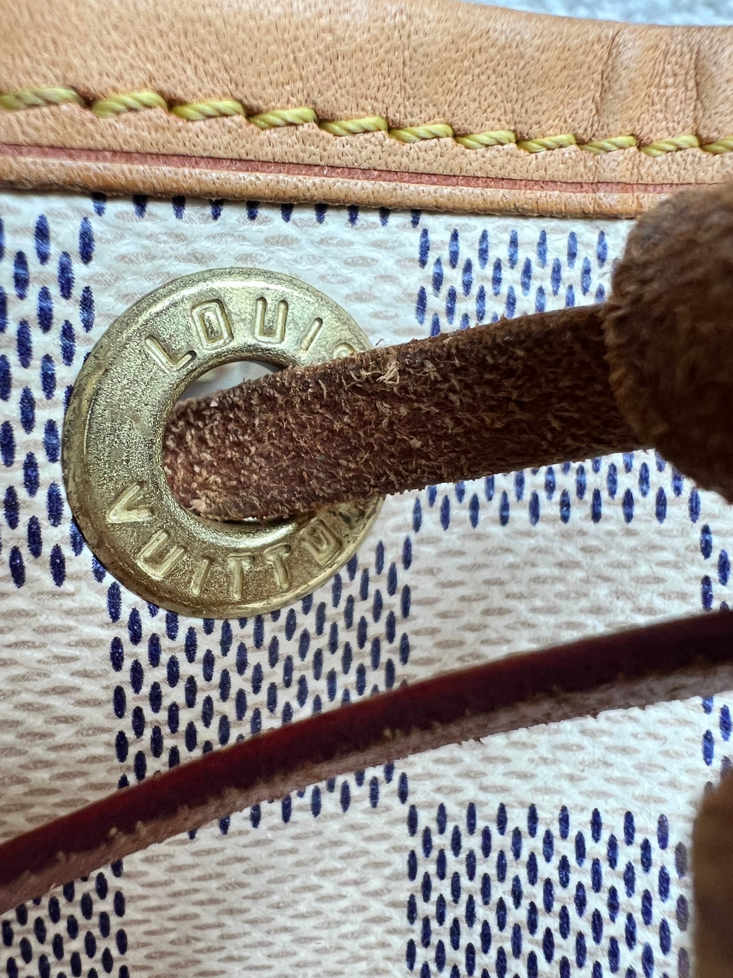 Louis Vuitton Petit Noe Bucket Bag Damier Azur (RRP £1,490)