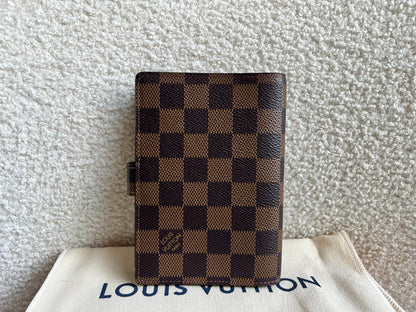 Louis Vuitton Damier Ebene Small Ring Agenda Cover (RRP £290)