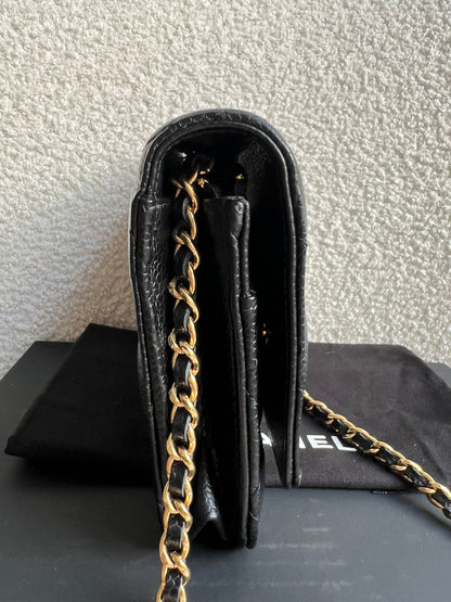 Chanel Black Caviar Wallet on Chain (RRP £2,930)