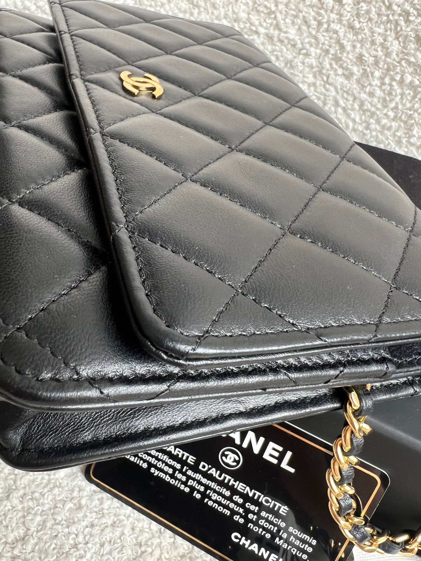 Chanel Wallet on Chain in Black Lambskin Gold Hardware (RRP £2,930)