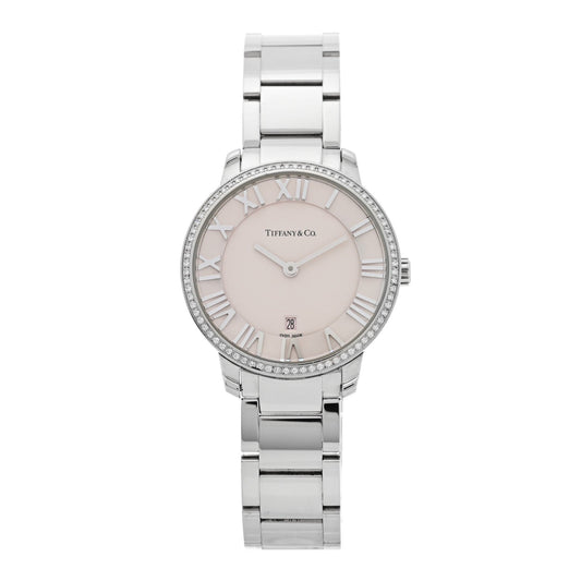 Stainless Steel Diamond Bezel 31mm Atlas 2-Hand Quartz Watch