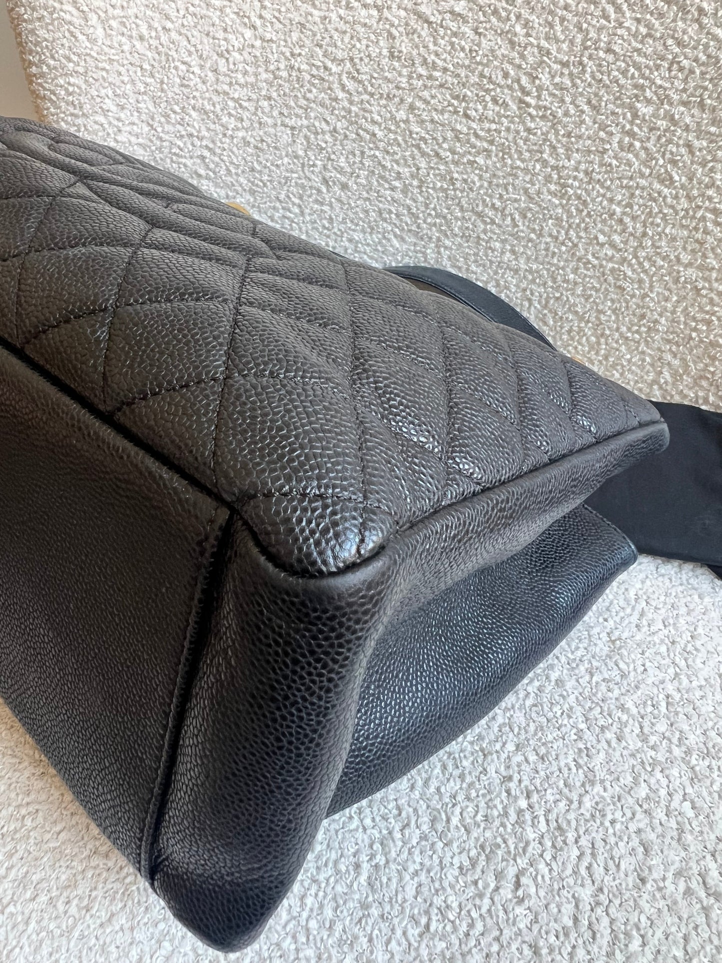 Chanel Black Caviar Grand Shopper Tote Gold Hardware (GST)
