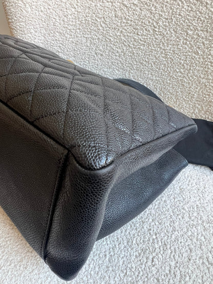 Chanel Black Caviar Grand Shopper Tote Gold Hardware (GST)