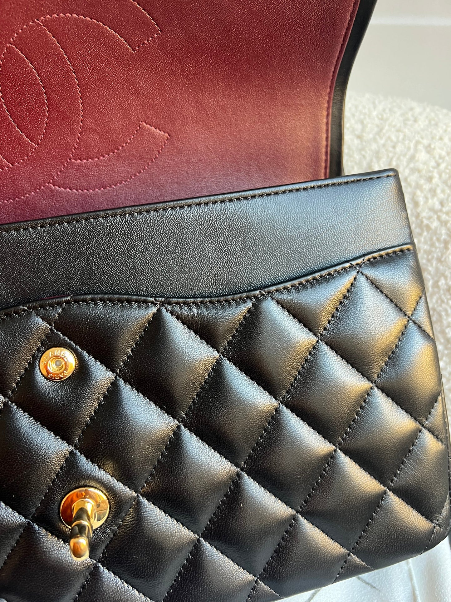 Chanel Jumbo Classic Flap in Black Lambskin Gold Hardware (RRP £9,830)