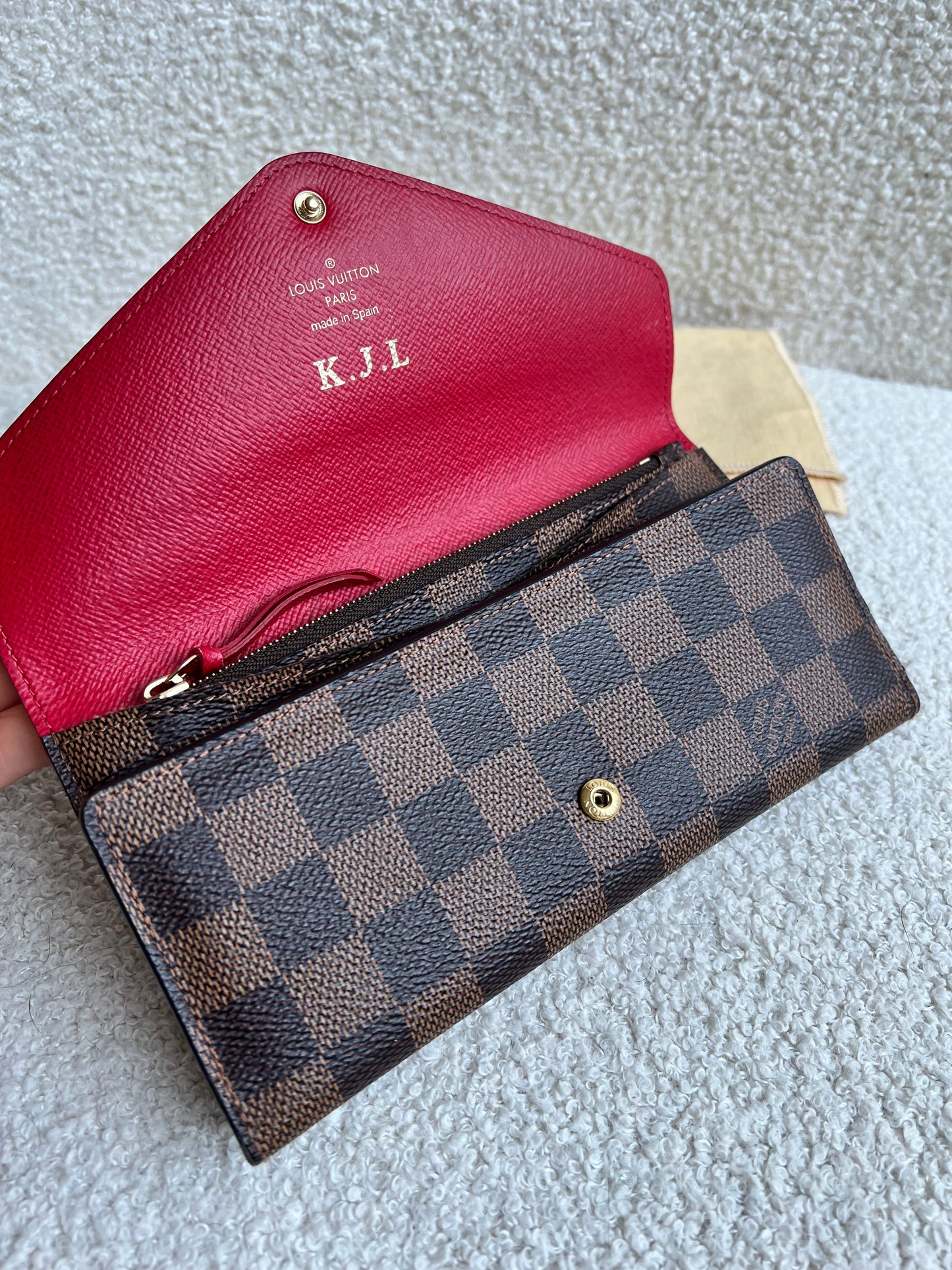 Louis Vuitton Josephine Wallet in Damier Ebene (RRP £370)