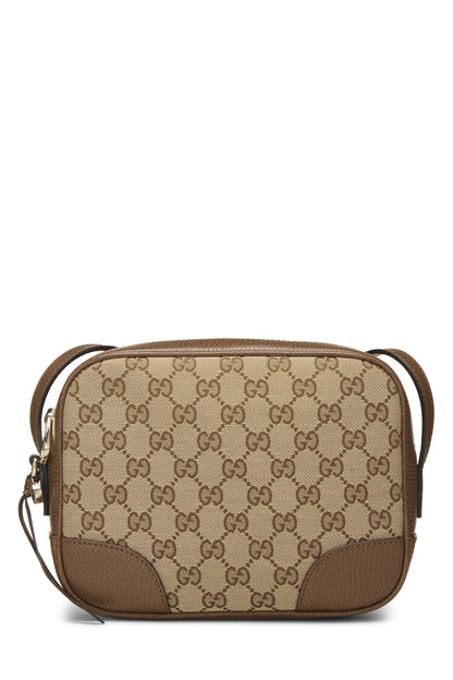 Gucci,  Brown Original GG Canvas Bree Crossbody, Brown