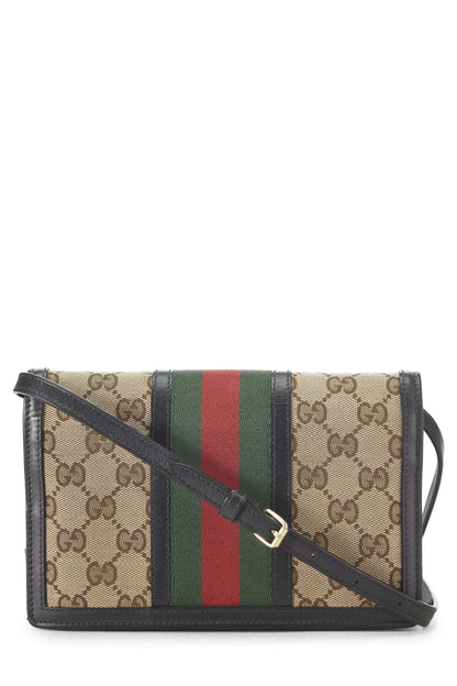 Gucci,  Original GG Canvas Web Crossbody, Brown