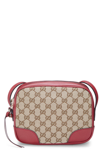 Gucci,  Red Original GG Canvas Bree Crossbody, Red