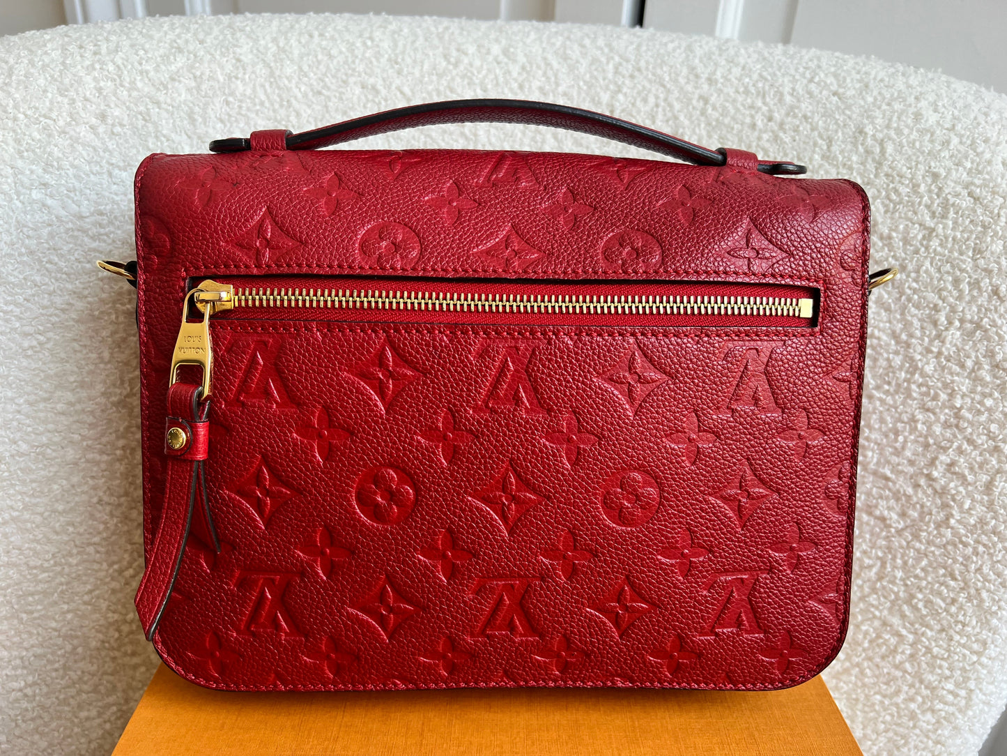 Louis Vuitton Pochette Metis Red Empreinte (RRP £2,130)