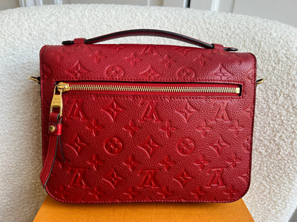 Louis Vuitton Pochette Metis Red Empreinte (RRP £2,130)