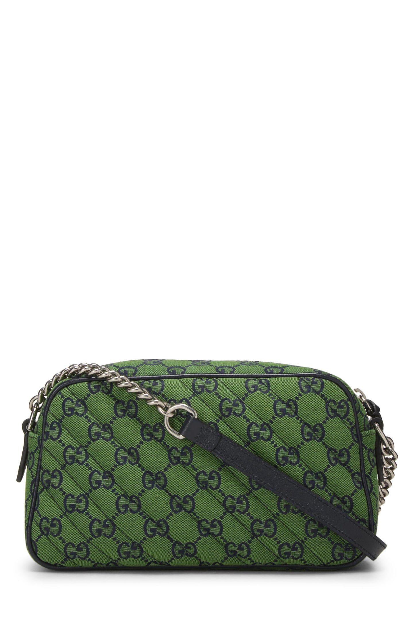 Gucci,  Green Original GG Canvas Matelassé Marmont Crossbody Small, Green