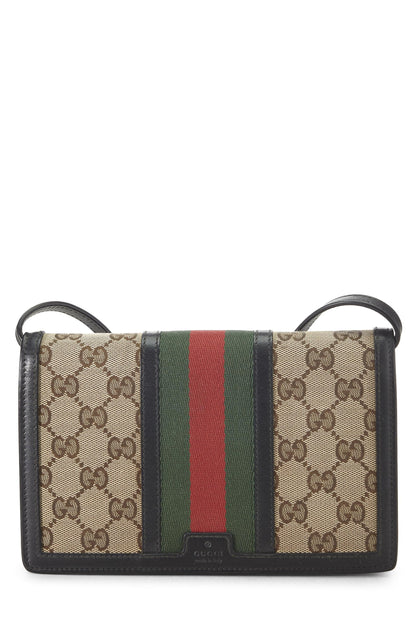 Gucci,  Original GG Canvas Web Crossbody, Brown