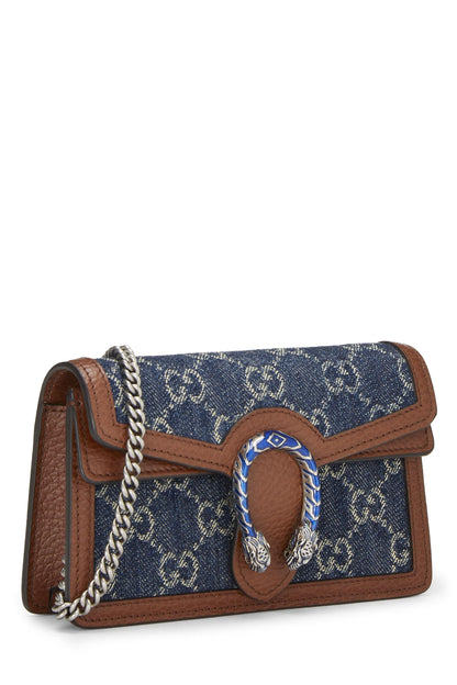 Gucci,  Blue Denim Dionysus Crossbody Super Mini, Blue