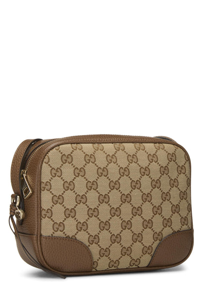 Gucci,  Brown Original GG Canvas Bree Crossbody, Brown