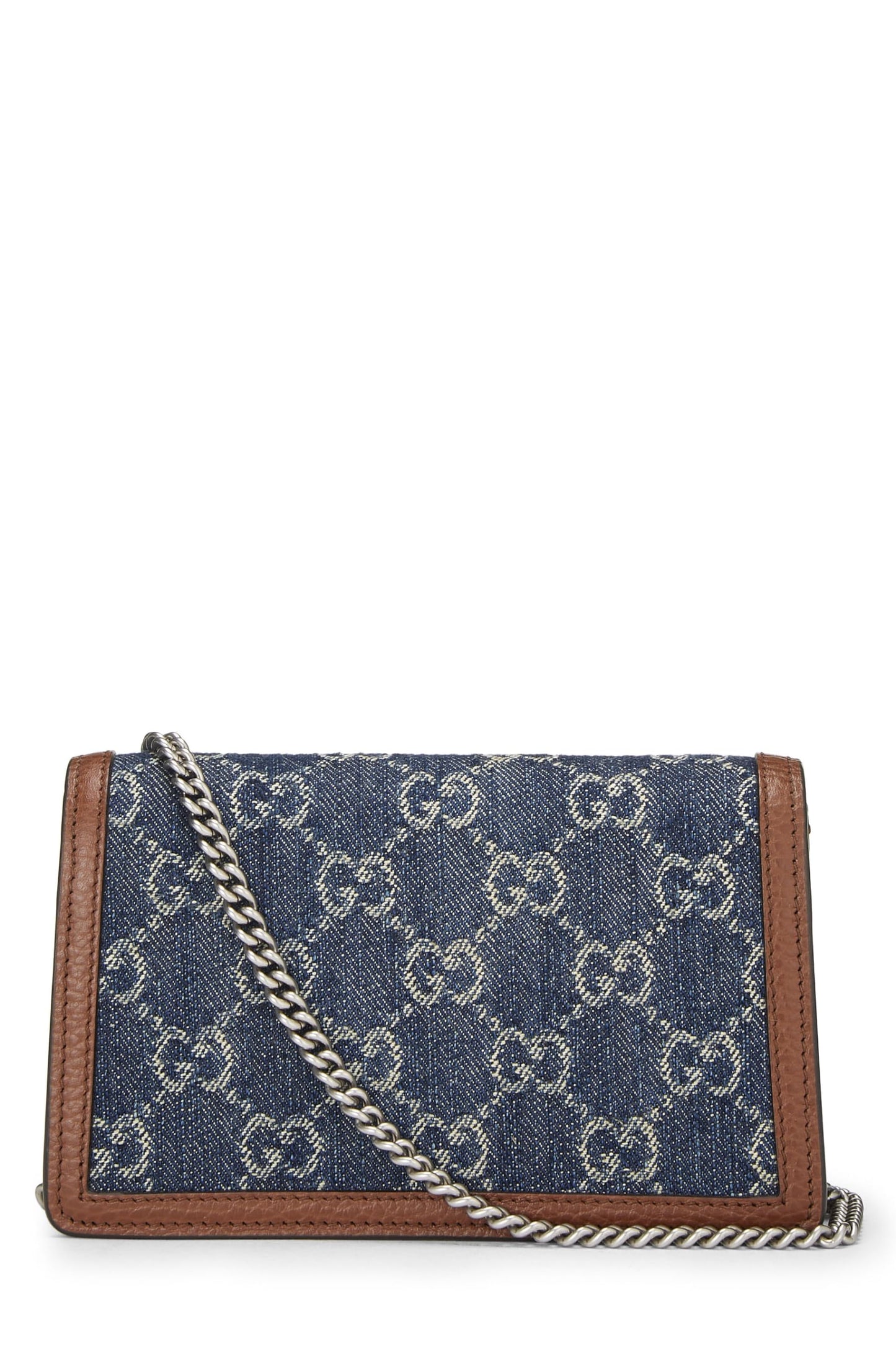 Gucci,  Blue Denim Dionysus Crossbody Super Mini, Blue