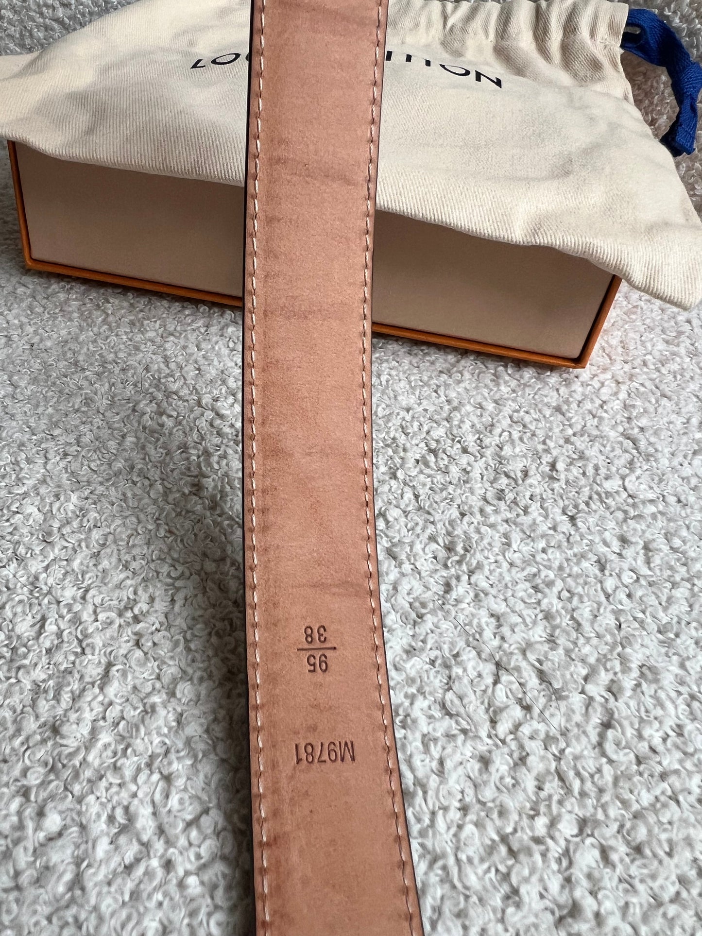 Louis Vuitton Initials Belt Monogram Size 95