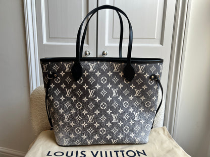 Louis Vuitton Neverfull MM Jacquard Denim