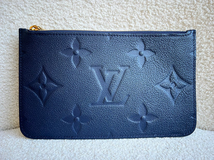 Louis Vuitton Pouch (from Neverfull) Navy Empreinte